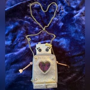 Betsy Johnson Robot Crossbody Bag